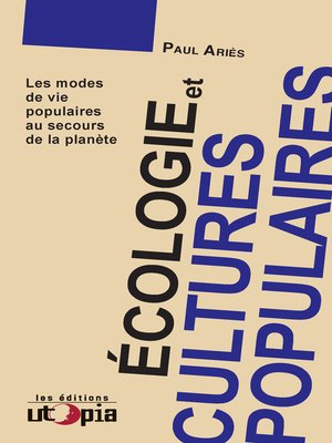 cover image of Écologie et cultures populaires